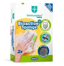 Mosogatószivacs BONUS Bioactive formázott 9,5x7,1x4,5cm 2 darabos