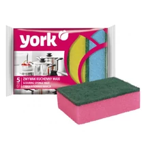 Mosogatószivacs YORK maxi 16x7x10 cm 5 darabos
