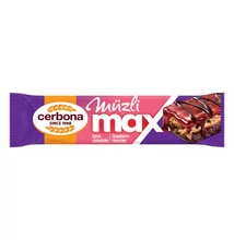 Müzliszelet CERBONA MAX epres-csokis 30 g