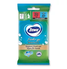 Nedves kéztörlő ZEWA Protect 10 darabos