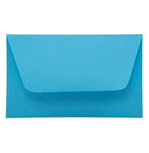 Névjegyboríték színes KASKAD enyvezett 70x105mm 77 vízkék 50 darabos