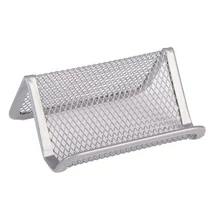 Névjegytartó fémhálós ezüst