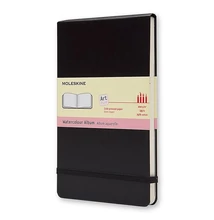 Notesz sima MOLESKINE ARTMM804 "L" fekvő keményfedeles watercolour fekete