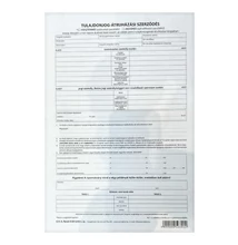 Nyomtatvány adásvételi szerződés személygépkocsihoz VECTRALINE A/4 4 példányos