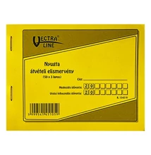 Nyomtatvány átvételi elismervény VECTRALINE 50x3 lapos A/6