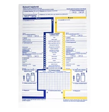 Nyomtatvány baleseti bejelentő A/4 2 példányos