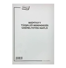 Nyomtatvány beépített tűzjelző berend. üzemelt. napló