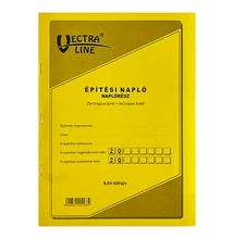 Nyomtatvány építési napló VECTRALINE A/4 25x3 álló pótlapokkal