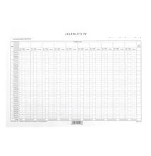 Nyomtatvány jelenléti ív A/3 havi