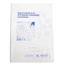 Nyomtatvány kimenő számlák nyilvántartója A/4