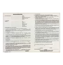 Nyomtatvány munkaszerződés A/3 3 lapos ÚJ