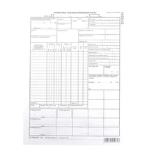 Nyomtatvány nemzetközi tehergépkocsi menetlevél