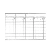 Nyomtatvány szabadság nyilvántartólap A/5