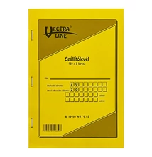 Nyomtatvány szállítólevél VECTRALINE A/5 50x3 álló