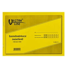 Nyomtatvány személygépkocsi menetlevél VECTRALINE A/4