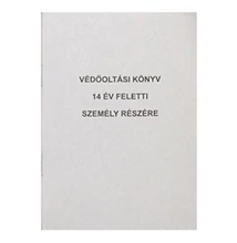Nyomtatvány védőoltási könyv PÁTRIA 14 év feletti személy részére A/6