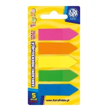 Oldaljelölő ASTRA műanyag 5x25 lap színes