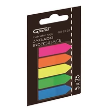 Oldaljelölő GRAND nyilak műanyag vegyes szín 5x25 lap