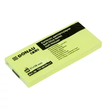 Öntapadós jegyzettömb DONAU ECO 38x51 mm 3x100 lap sárga