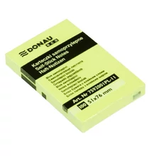 Öntapadós jegyzettömb DONAU ECO 51x76 mm 100 lap sárga