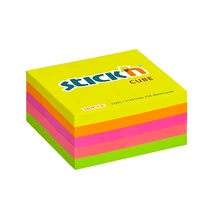 Öntapadós jegyzettömb STICK`N 51x51mm neon mix 250 lap