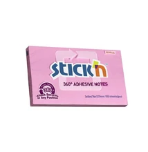 Öntapadós jegyzettömb STICK`N 76x127mm 360°-ban tapadó lila 100 lap