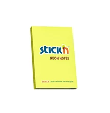 Öntapadós jegyzettömb STICK`N 76x51mm sárga 100 lap