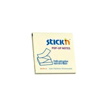 Öntapadós jegyzettömb STICK`N 76x76mm z-hajtott sárga 100 lap