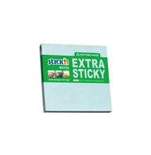 Öntapadós jegyzettömb STICK`N extra erős 76x76mm újrahasznosított pasztell kék 90 lap