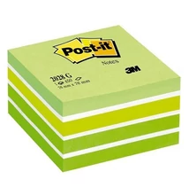 Öntapadós jegyzettömb 3M Post-it LP2028G 76x76mm aquarell zöld 450 lap