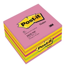 Öntapadós jegyzettömb 3M Post-it LP 2028NP 76x76mm lollipop pink 450 lap
