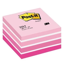 Öntapadós jegyzettömb 3M Post-it LP 2028P 76x76mm aquarell pink 450 lap