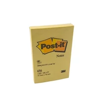 Öntapadós jegyzettömb 3M Post-it LP656 51x76mm sárga 12x100 lap