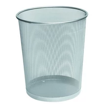 Papírkosár fémhálós ezüst 17L