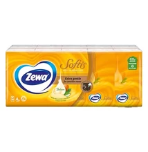 Papírzsebkendő ZEWA Softis Soft & Sensitive  4 rétegű 10x9 darabos