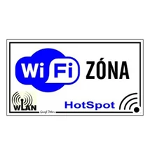 Piktogram WI-FI zóna fehér