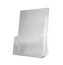 Prospektustartó A/4 dőlt átlátszó