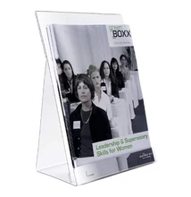 Prospektustartó DURABLE A/4 álló dölt átlátszó