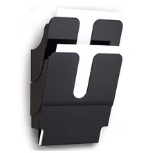 Prospektustartó DURABLE Flexiplus A/4 álló fali 2 részes fekete