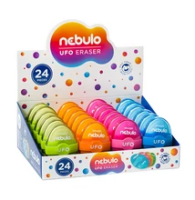 Radír NEBULO műanyag tokos 64x42x22mm Ufo