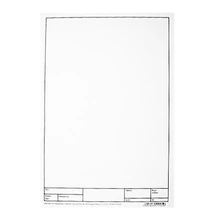 Rajzlap műszaki FORTUNA A/4 180 g keretezett 10 lapos