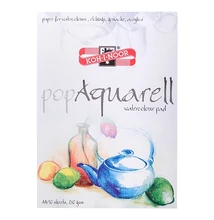 Rajztömb KOH-I-NOOR Pop Aquarell A/4 speciális papírból 250 g 10 lapos