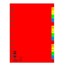 Regiszter DONAU A/4 műanyag A-Z 16 részes színes