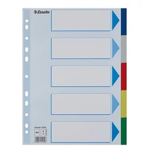 Regiszter ESSELTE A/4 műanyag 5 részes