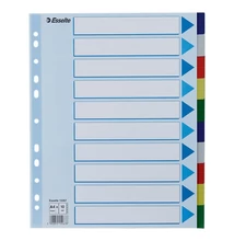 Regiszter ESSELTE A/4 műanyag maxi 10 részes
