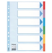 Regiszter ESSELTE Standard A/4 karton 6 részes