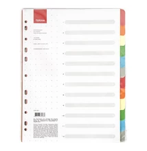 Regiszter OPTIMA A/4 karton 12 színű