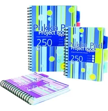Spirálfüzet vonalas PUKKA PAD A/5 125 lapos Project regiszteres