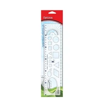 Sablon vonalzó OPTIMA 30cm