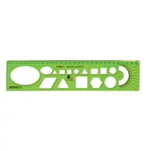 Sablon vonalzó OPTIMA hajlékony zöld 30cm